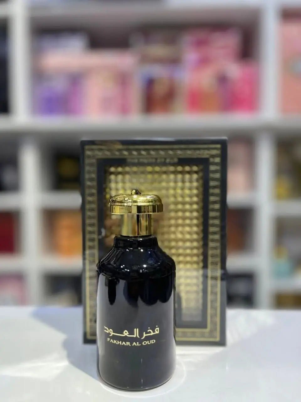 Fakhar Al Oud Noire 100 ml perfume bottle by Ard Al Zaafaran – unisex Arabian fragrance at Maison Tanan