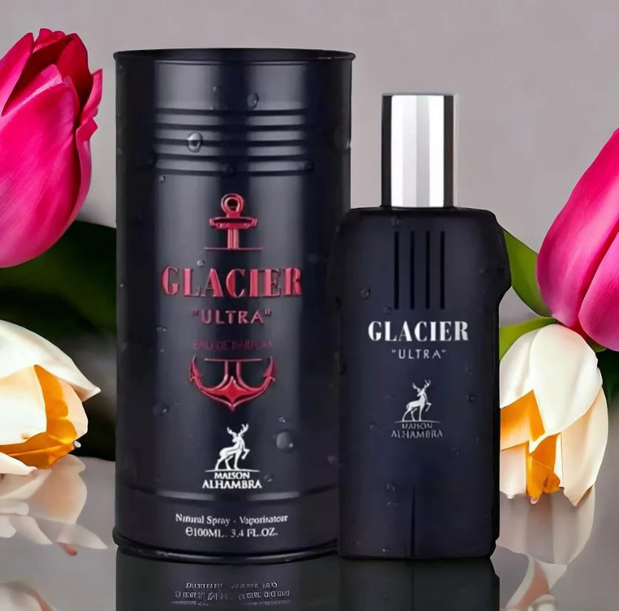 Glacier Ultra lifestyle bottle shot – Maison Tanan
