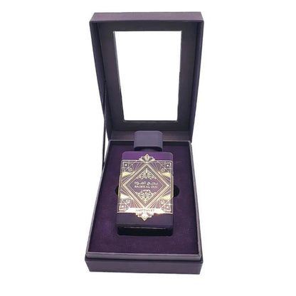Bade’e Al Oud Amethyst perfume with more packaging by Ard Al Zaafaran – Maison Tanan